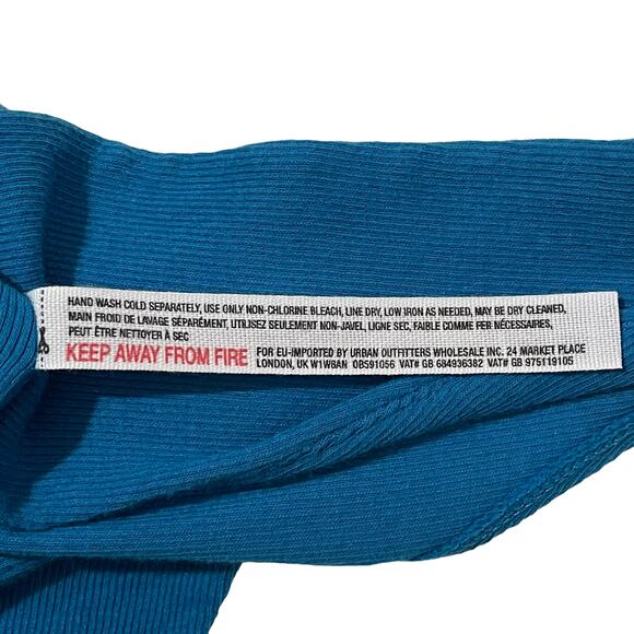 Free People Pfeiffer Twist Back Ribbed Tank - Blue - XS - Picture 11 of 12